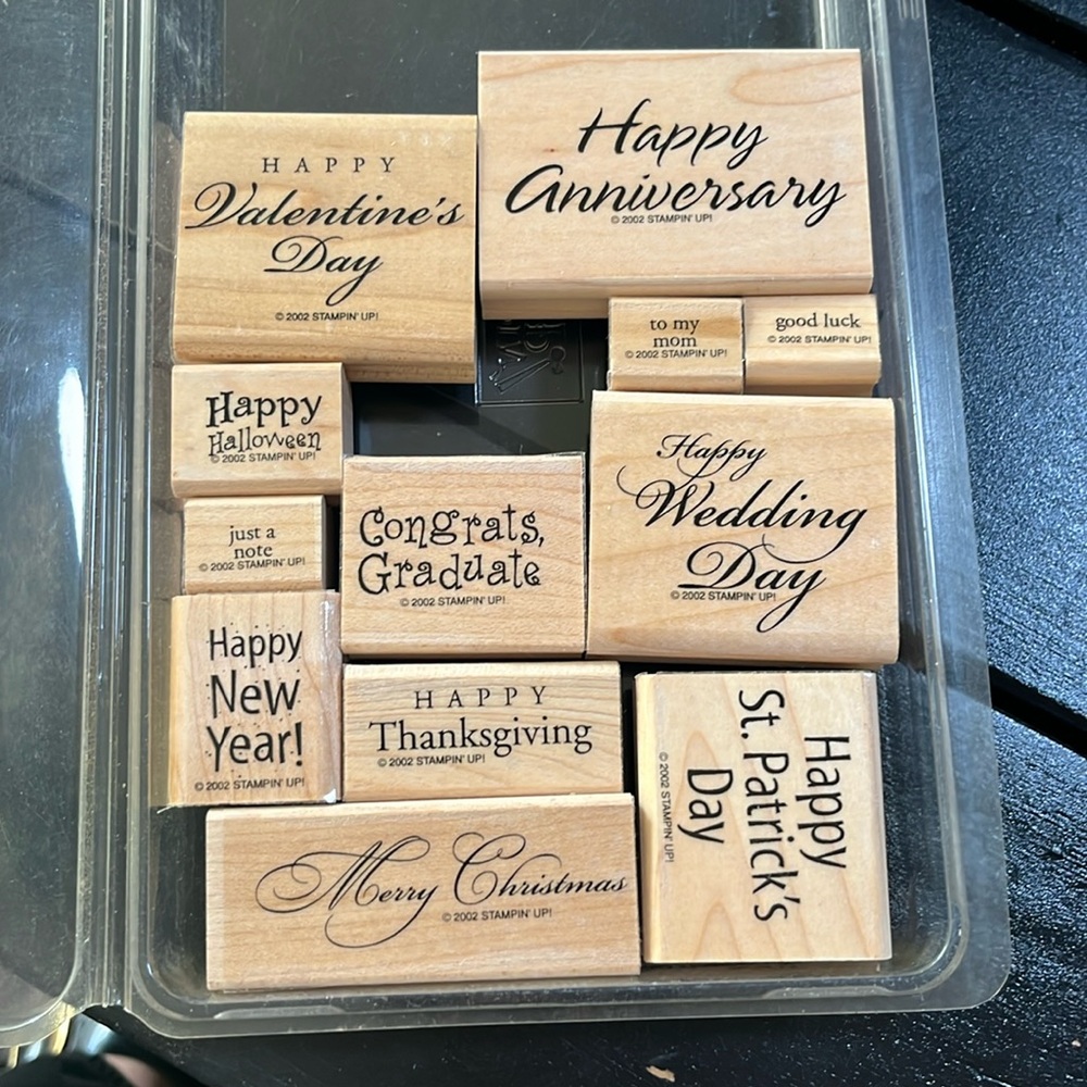 Stampin’ Up! All-Year Cheer III Rubber Stamp Set of 12